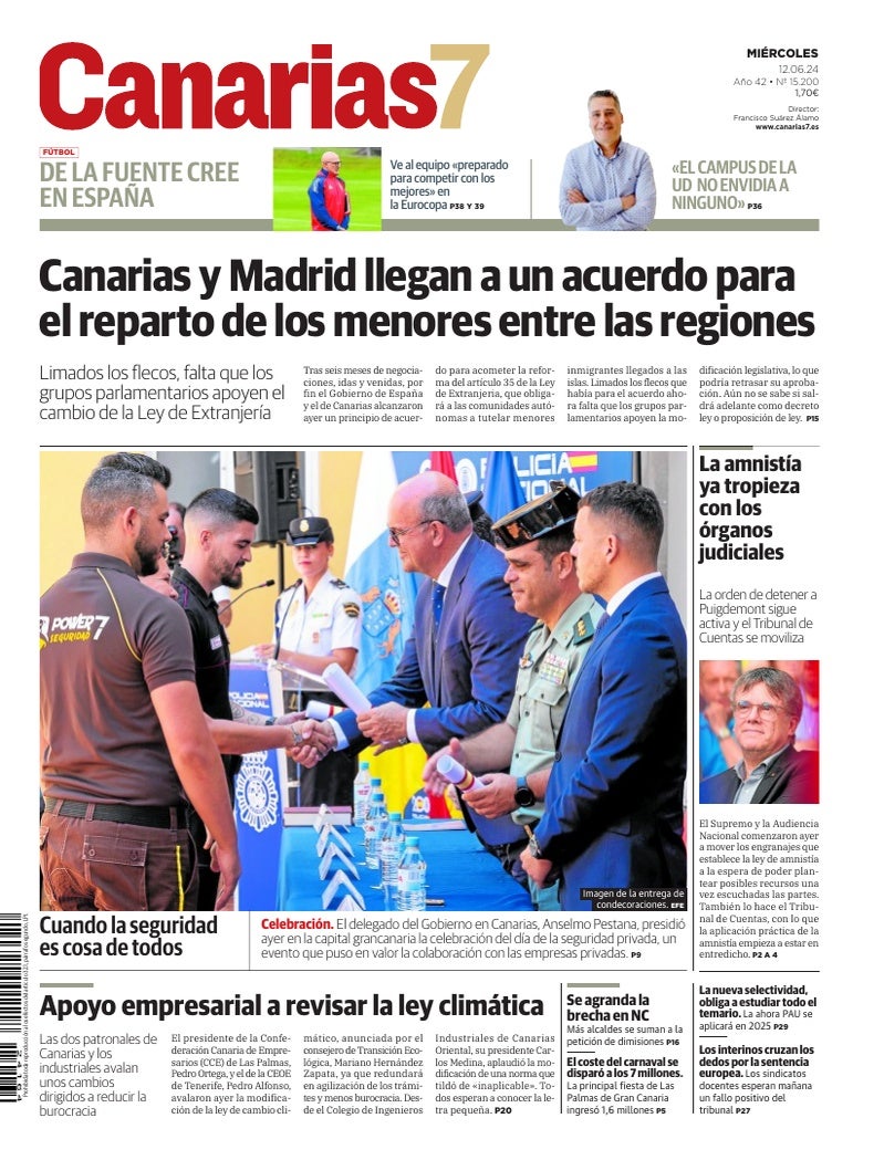 Portada Canarias7 12-06-2024