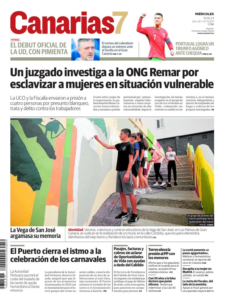Portada Canarias7 19-06-2024