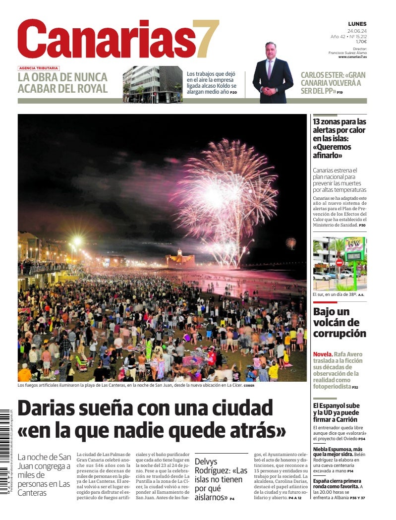 Portada Canarias7 24-06-2024