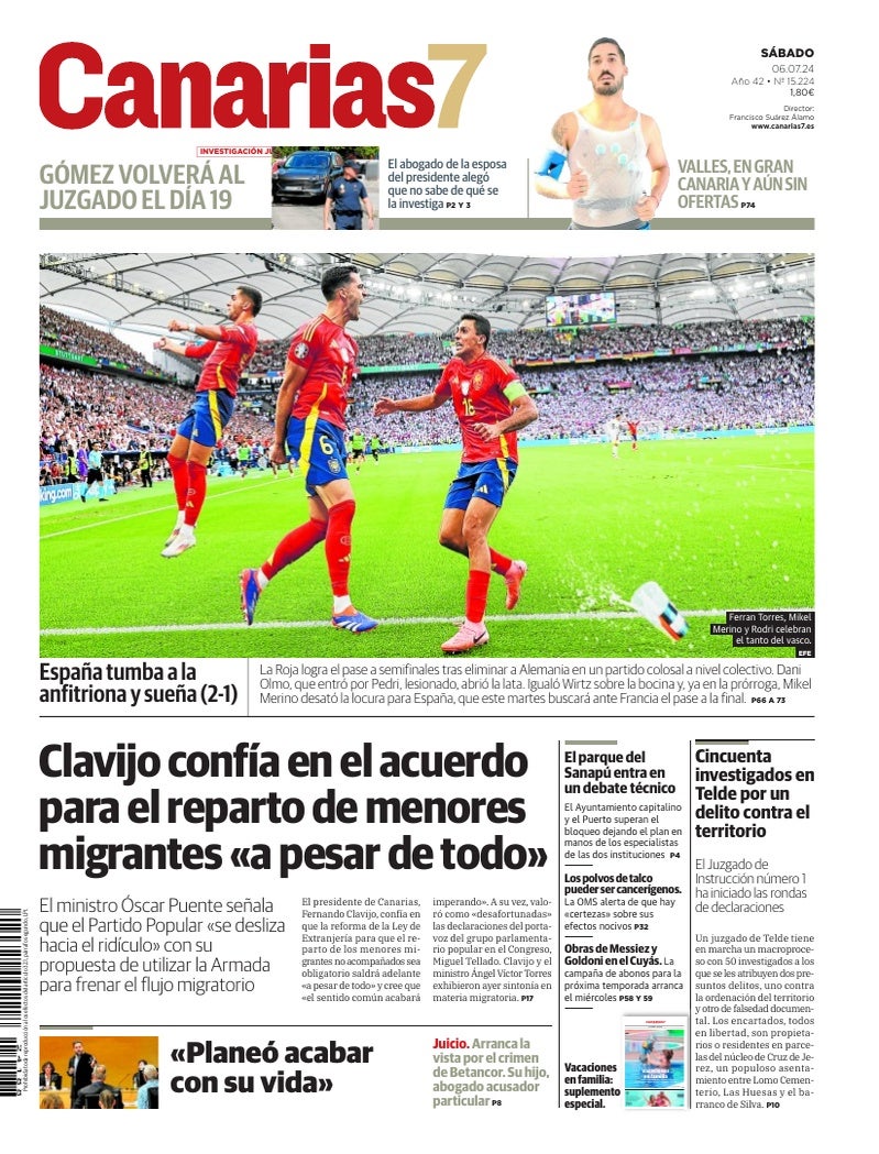 Portada Canarias7 06-07-2024