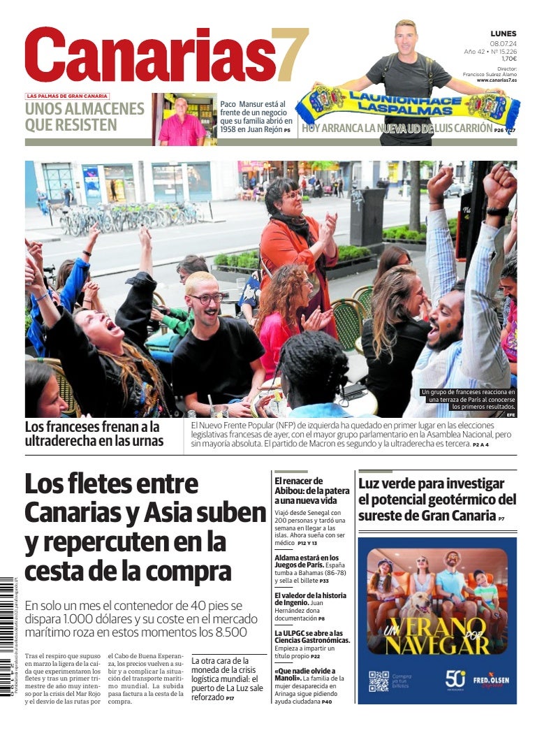 Portada Canarias7 08-07-2024