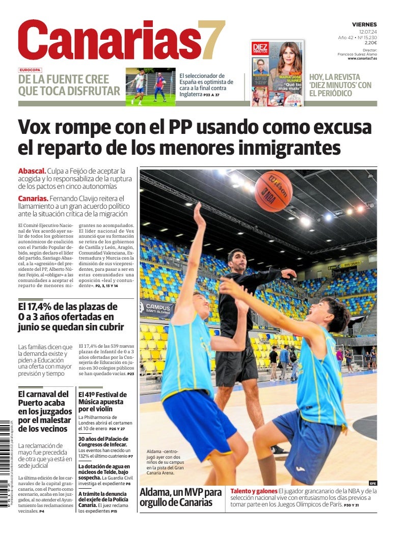 Portada Canarias7 12-07-2024