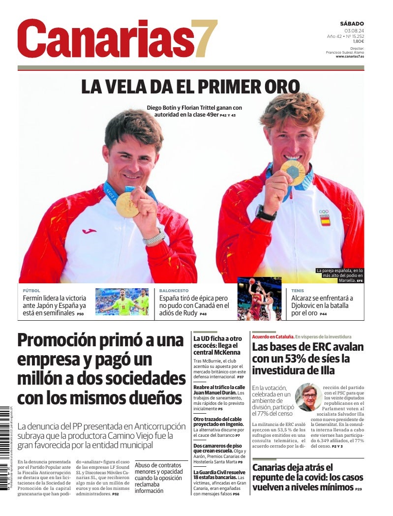 Portada Canarias7 03-08-2024