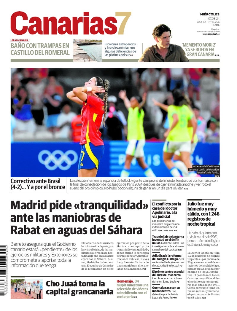Portada Canarias7 07-08-2024