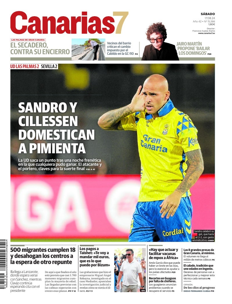 Portada Canarias7 17-08-2024