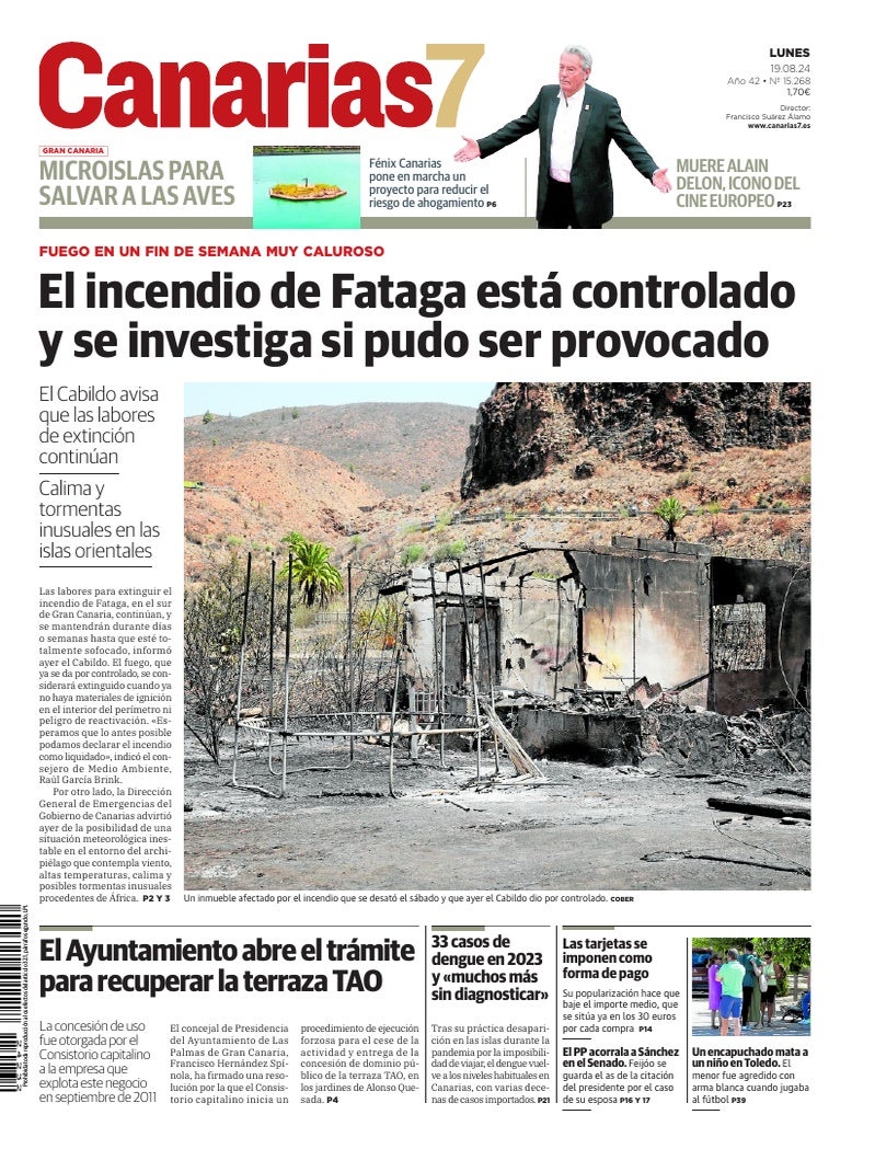 Portada Canarias7 19-08-2024