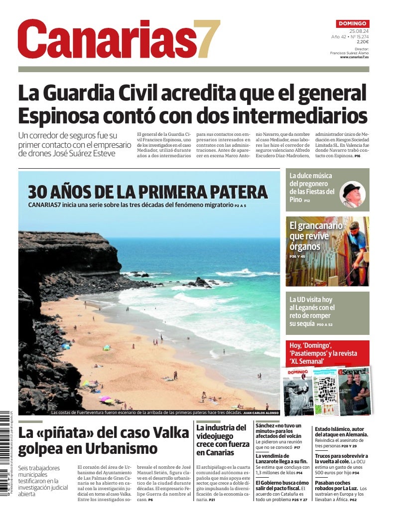 Portada Canarias7 25-08-2024