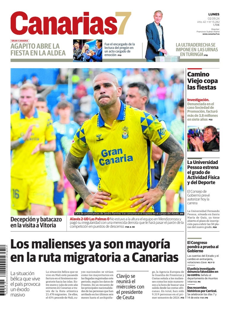 Portada Canarias7 02-09-2024