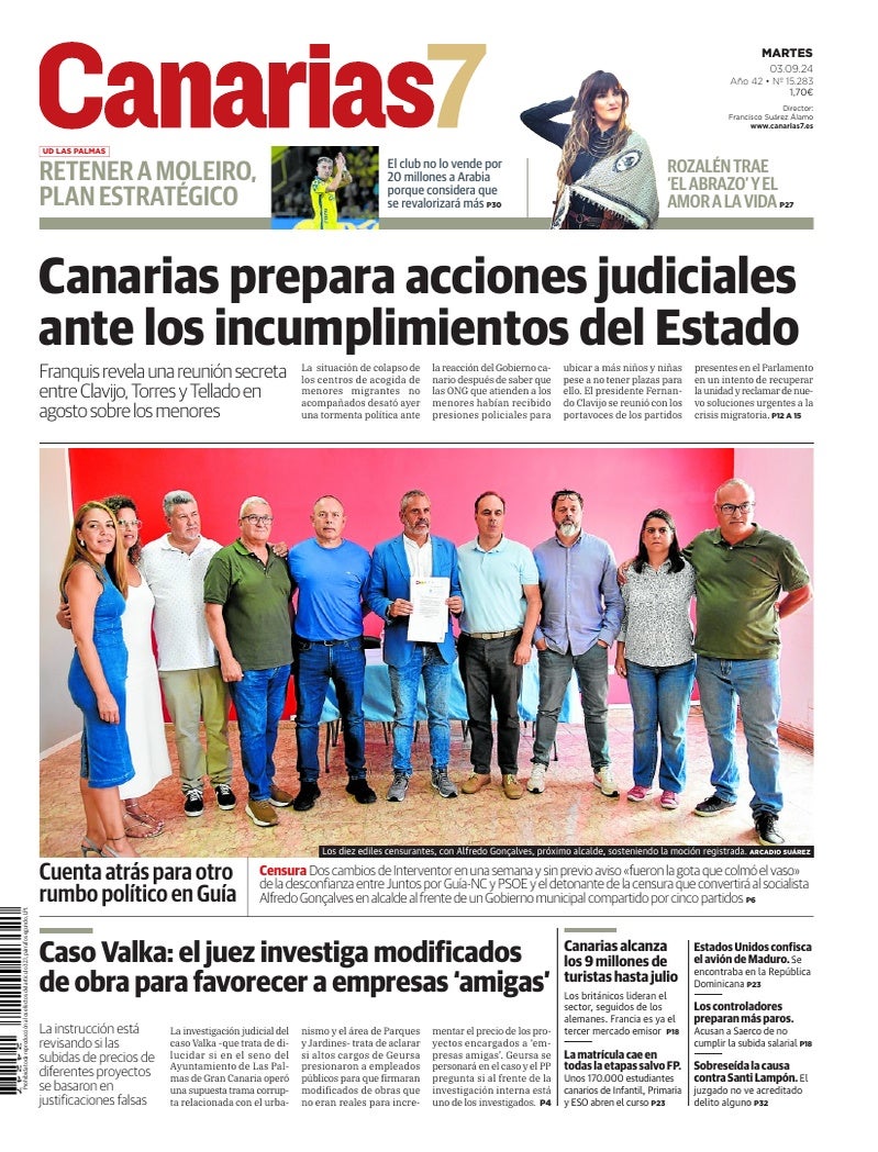 Portada Canarias7 03-09-2024