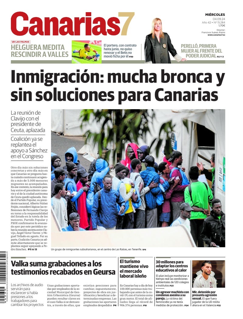 Portada Canarias7 04-09-2024