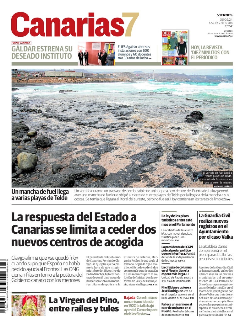 Portada Canarias7 06-09-2024