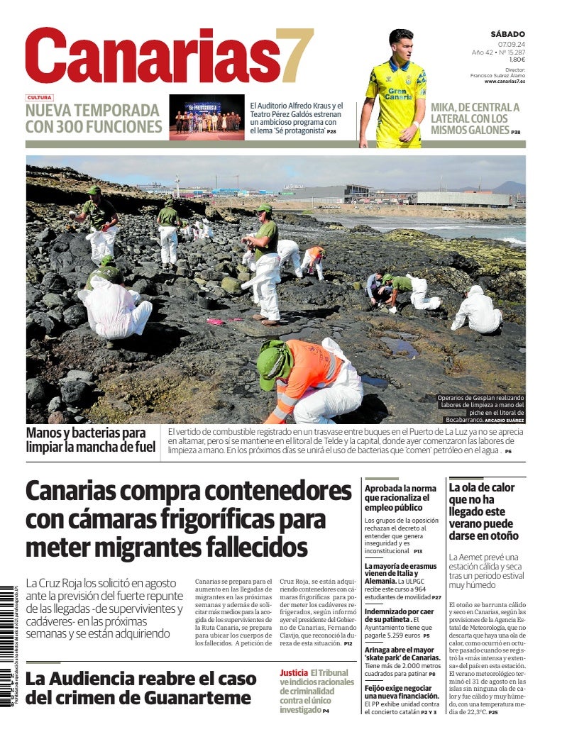 Portada Canarias7 07-09-2024