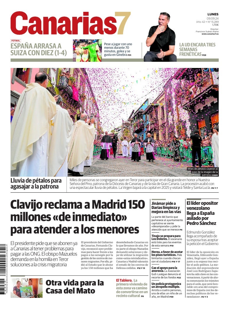 Portada Canarias7 09-09-2024