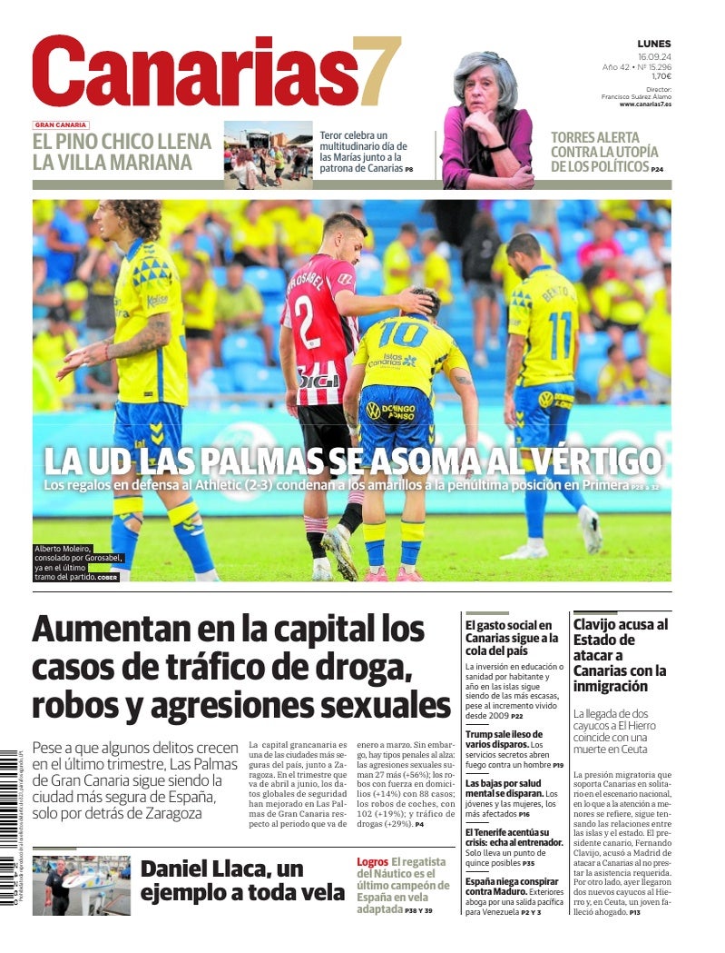 Portada Canarias7 16-09-2024