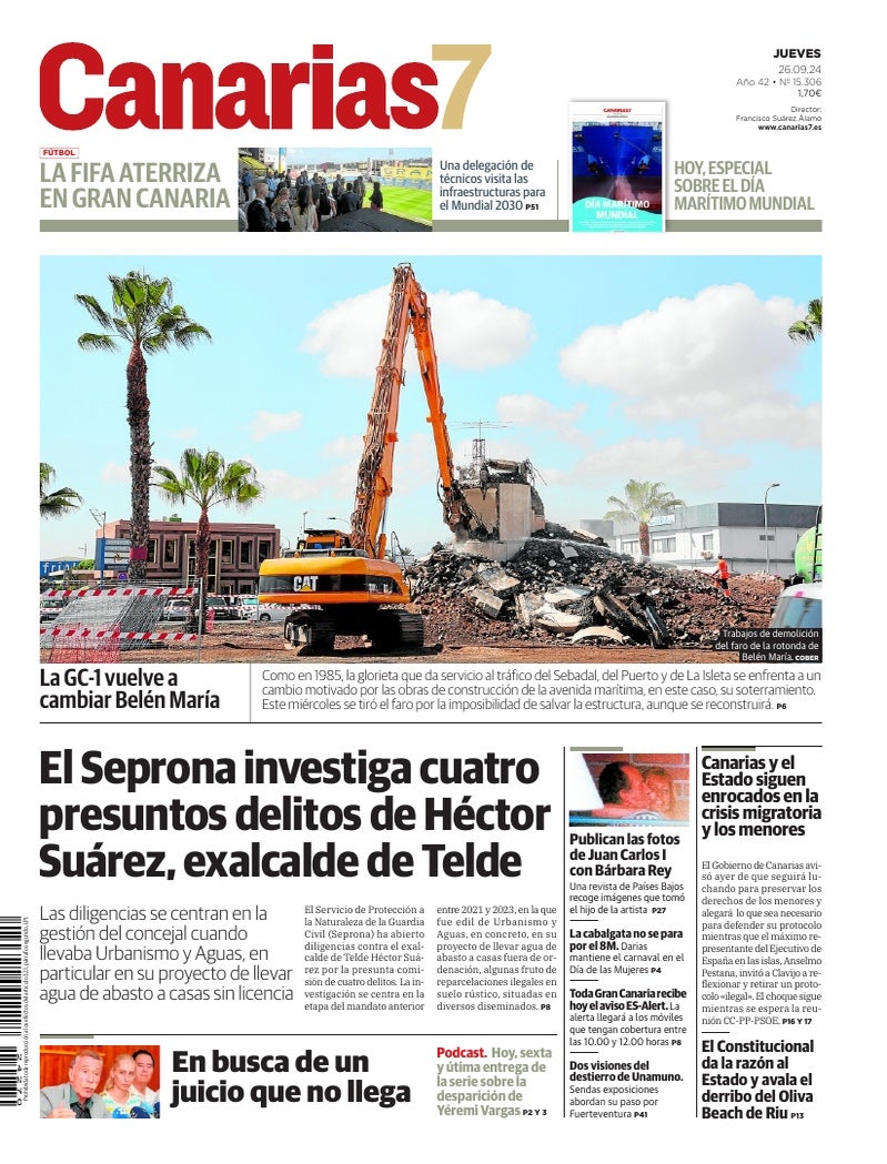 Portada Canarias7 26-09-2024