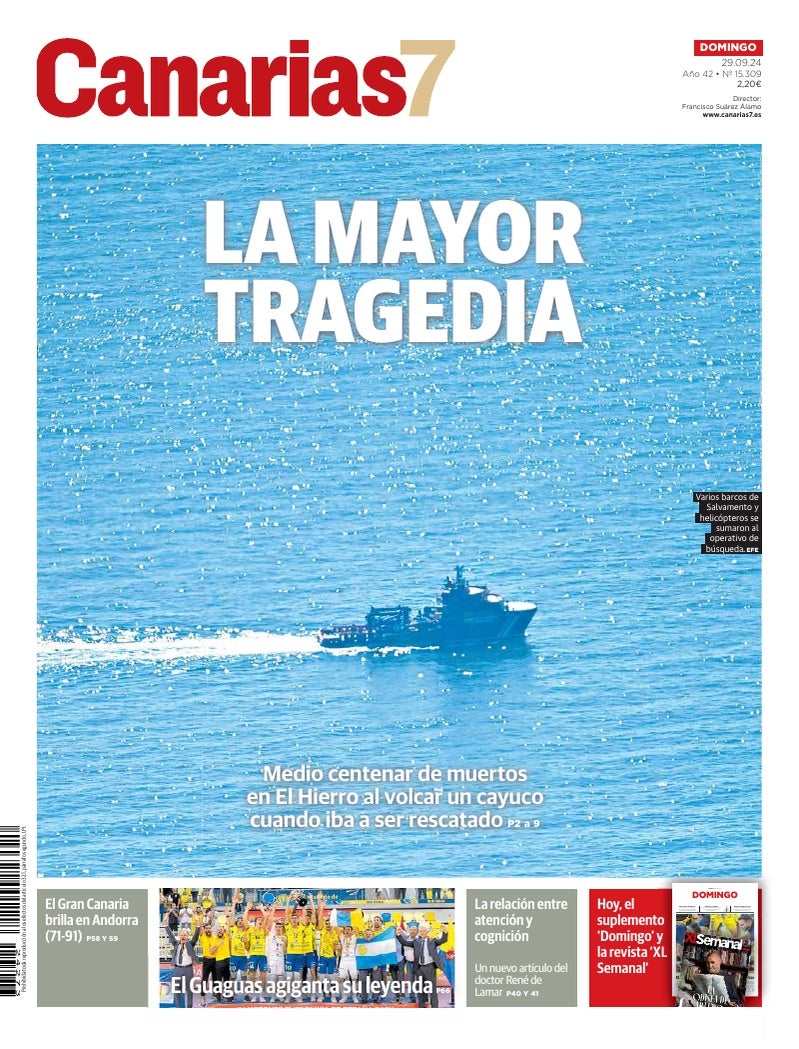 Portada Canarias7 29-09-2024