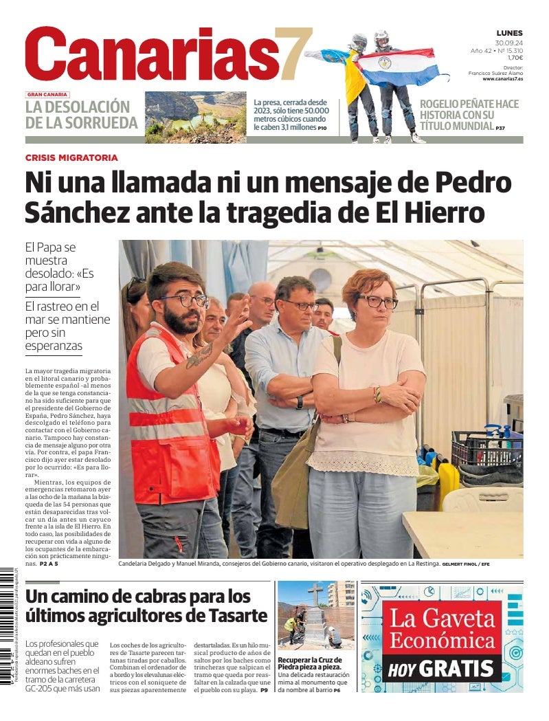 Portada Canarias7 30-09-2024