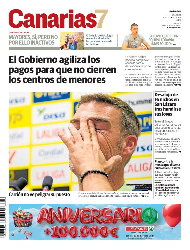 Portada Canarias7 05-10-2024