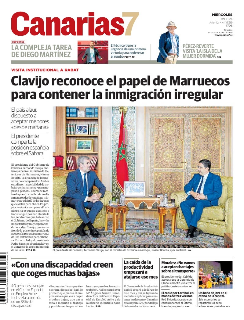 Portada Canarias7 09-10-2024