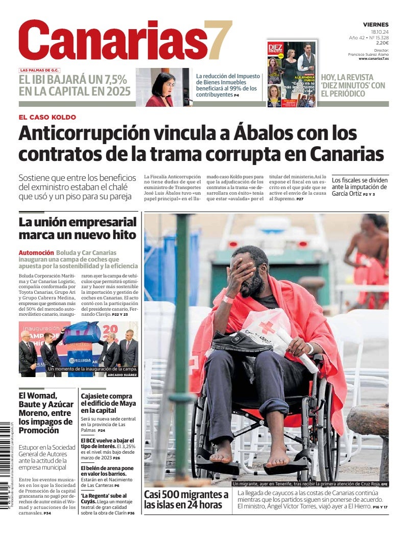 Portada Canarias7 18-10-2024