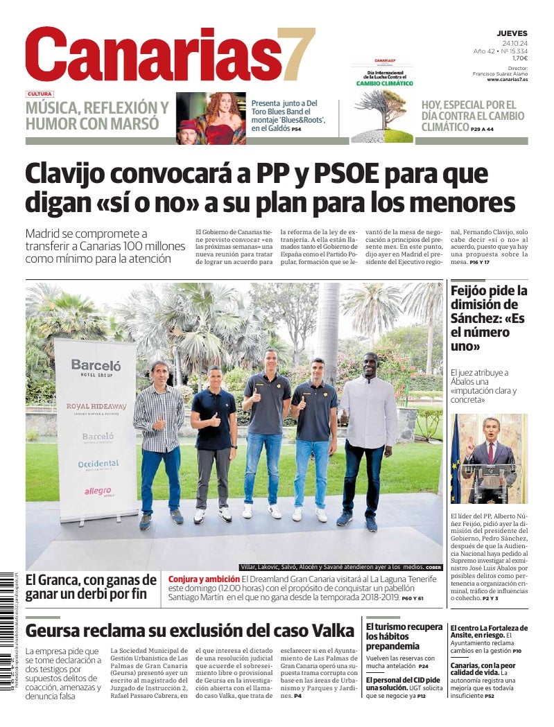 Portada Canarias7 24-10-2024