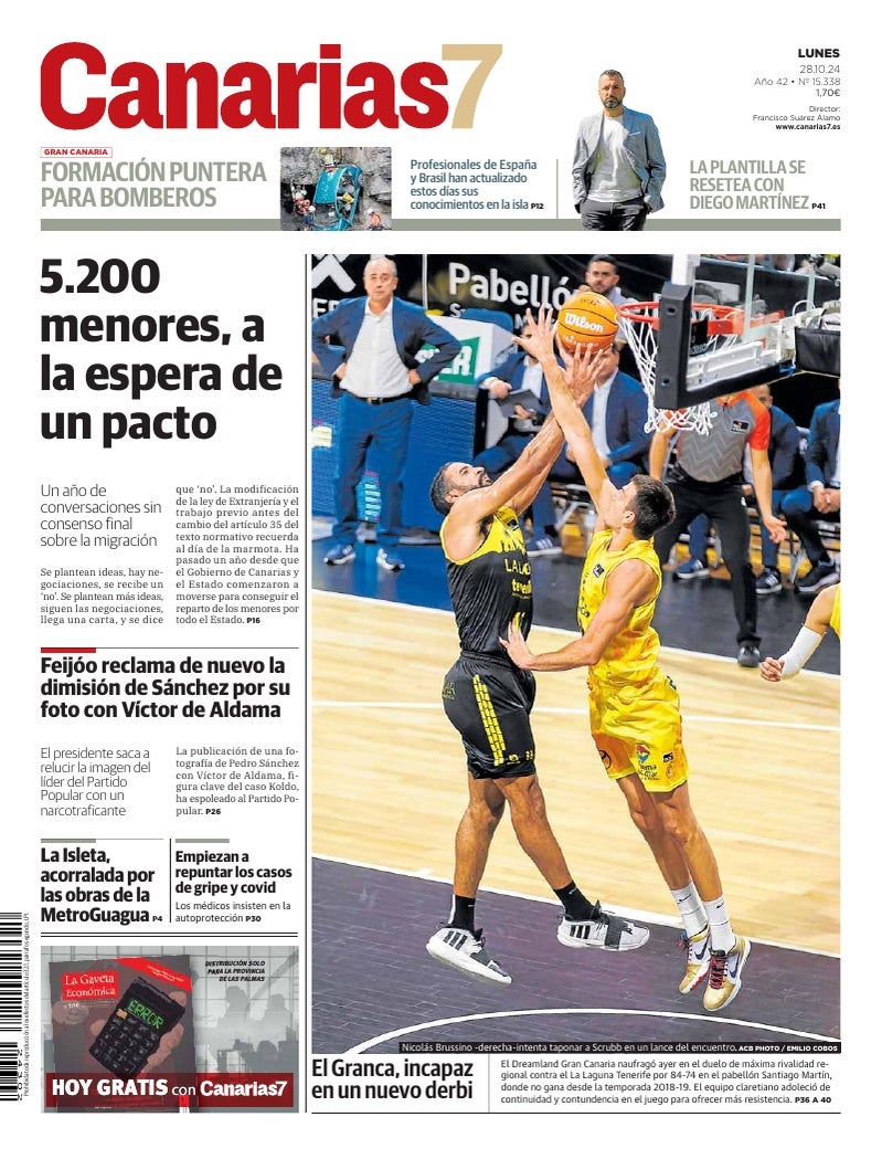 Portada Canarias7 28-10-2024