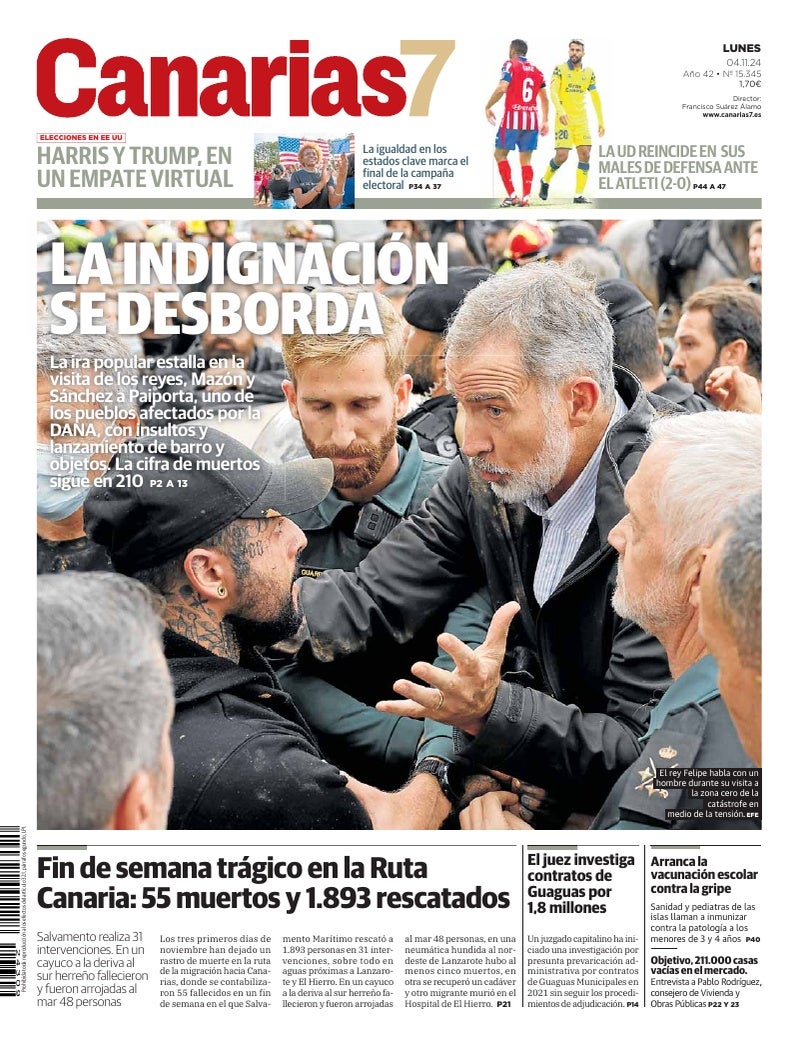 Portada Canarias7 04-11-2024