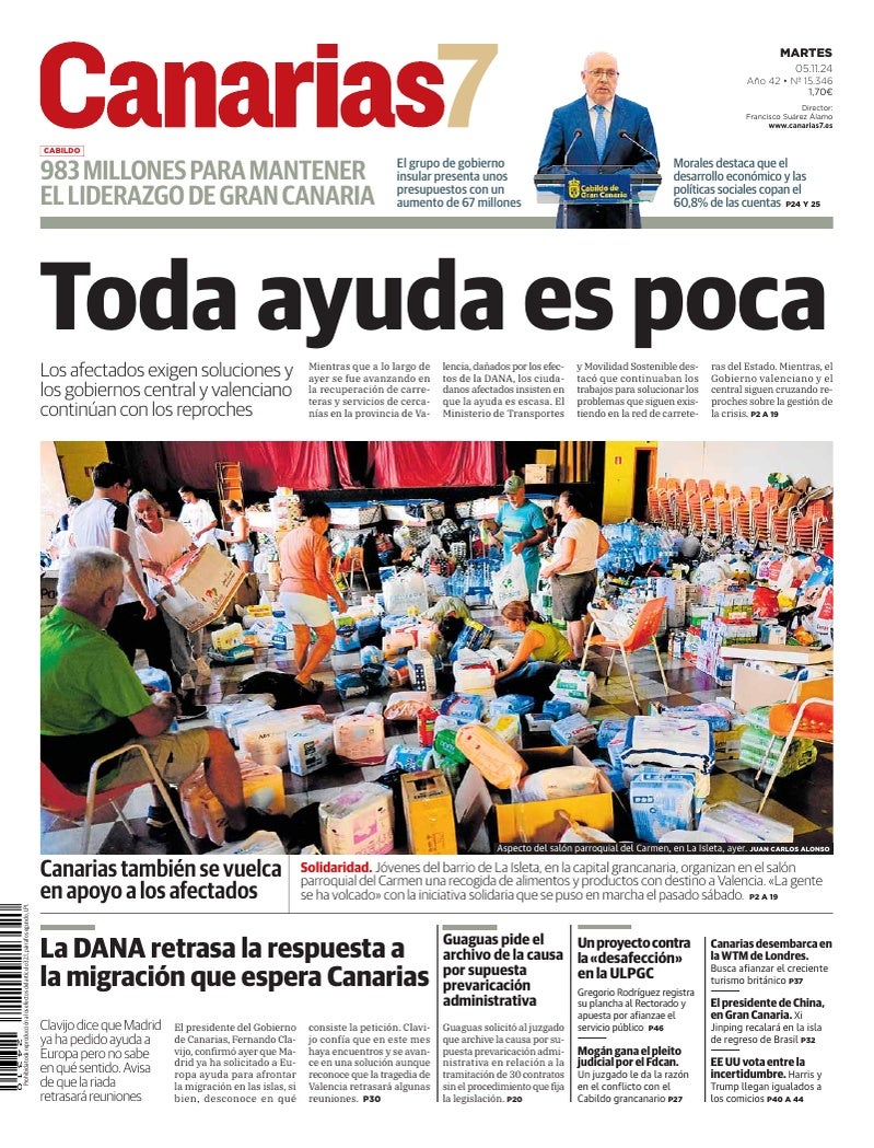 Portada Canarias7 05-11-2024