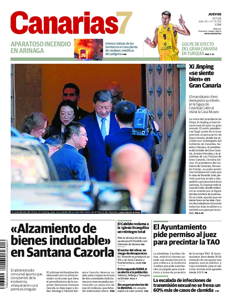 Portada Canarias7 14-11-2024