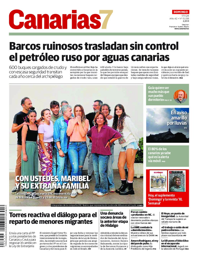 Portada Canarias7 17-11-2024