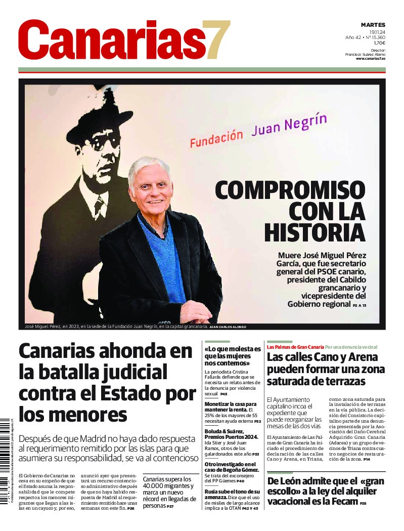 Portada Canarias7 19-11-2024