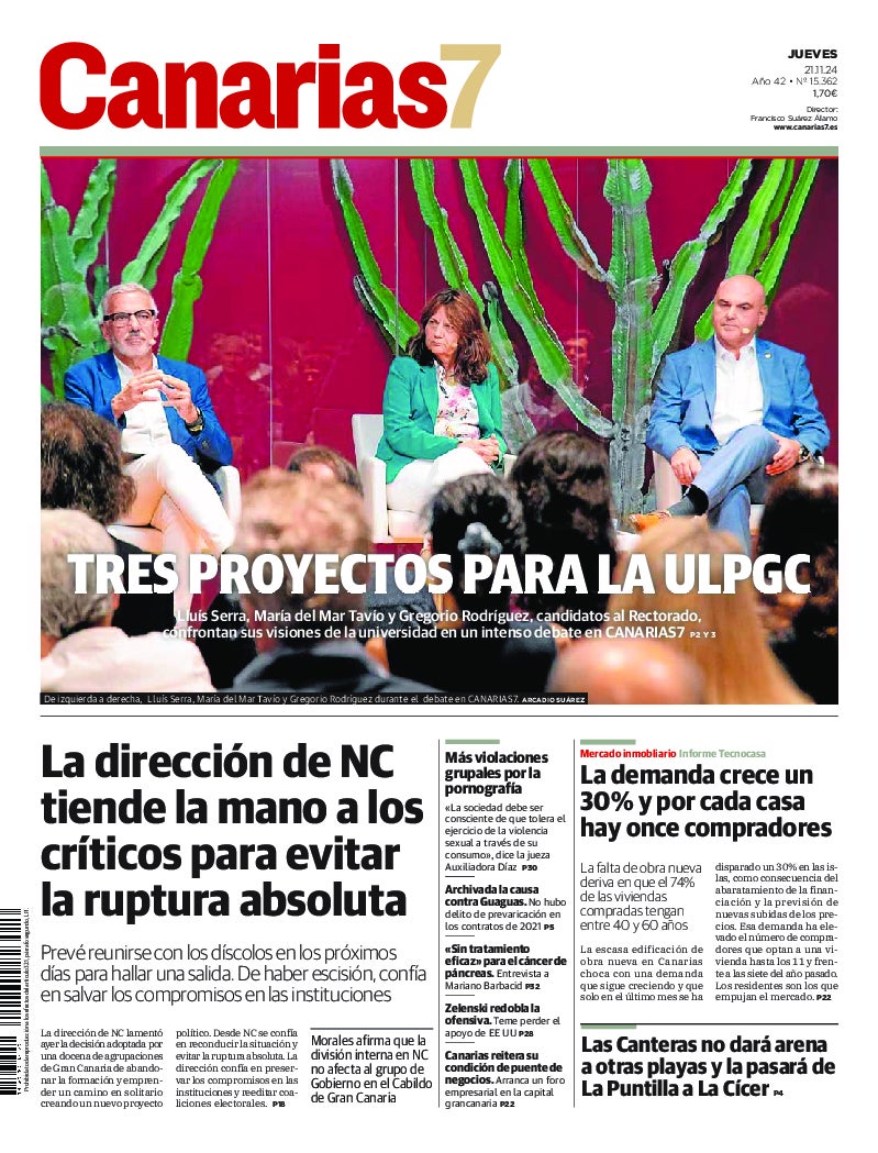 Portada Canarias7 21-11-2024