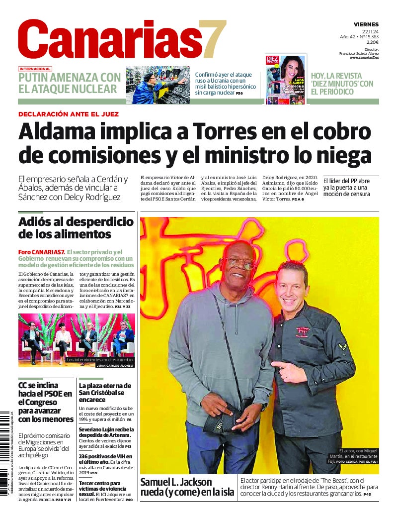 Portada Canarias7 22-11-2024