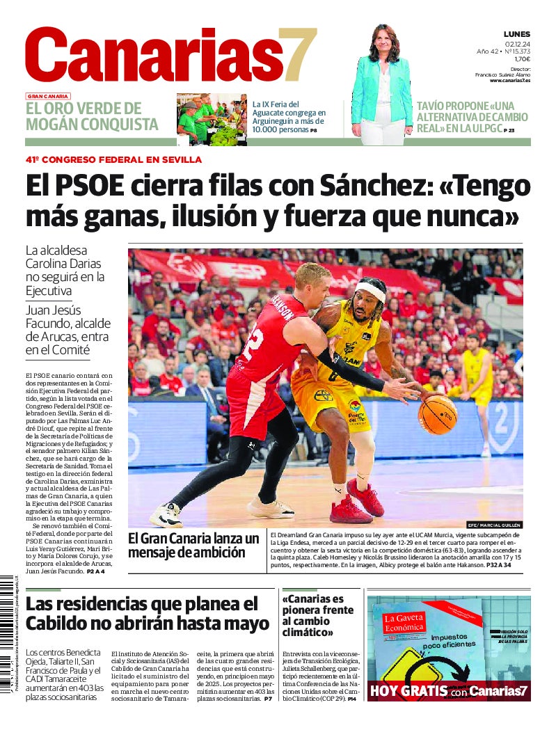 Portada Canarias7 02-12-2024