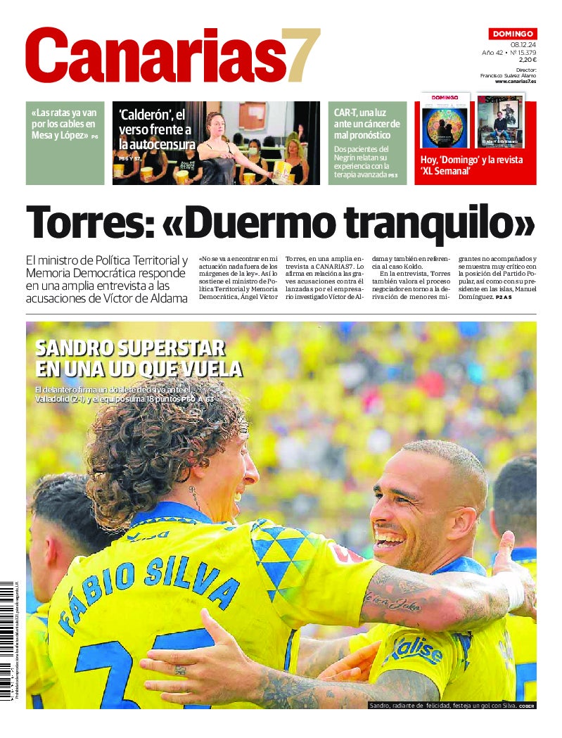 Portada Canarias7 08-12-2024