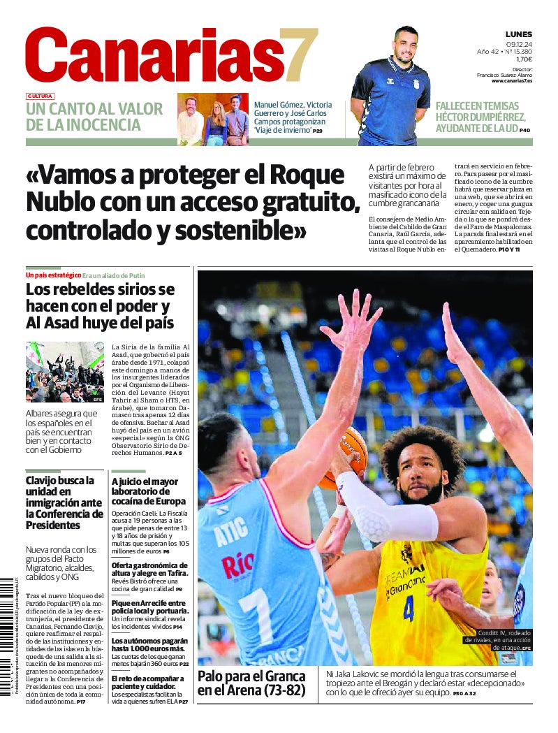 Portada Canarias7 09-12-2024