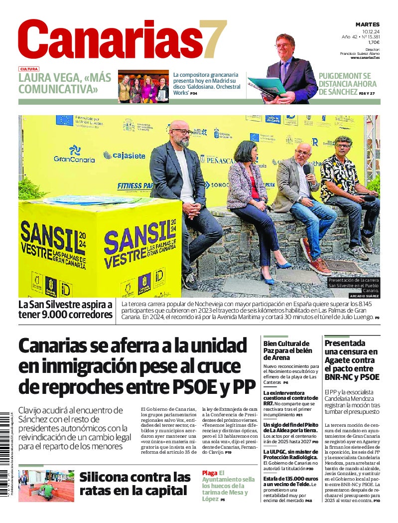 Portada Canarias7 10-12-2024