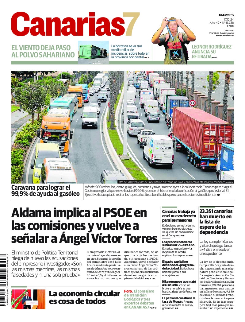 Portada Canarias7 17-12-2024