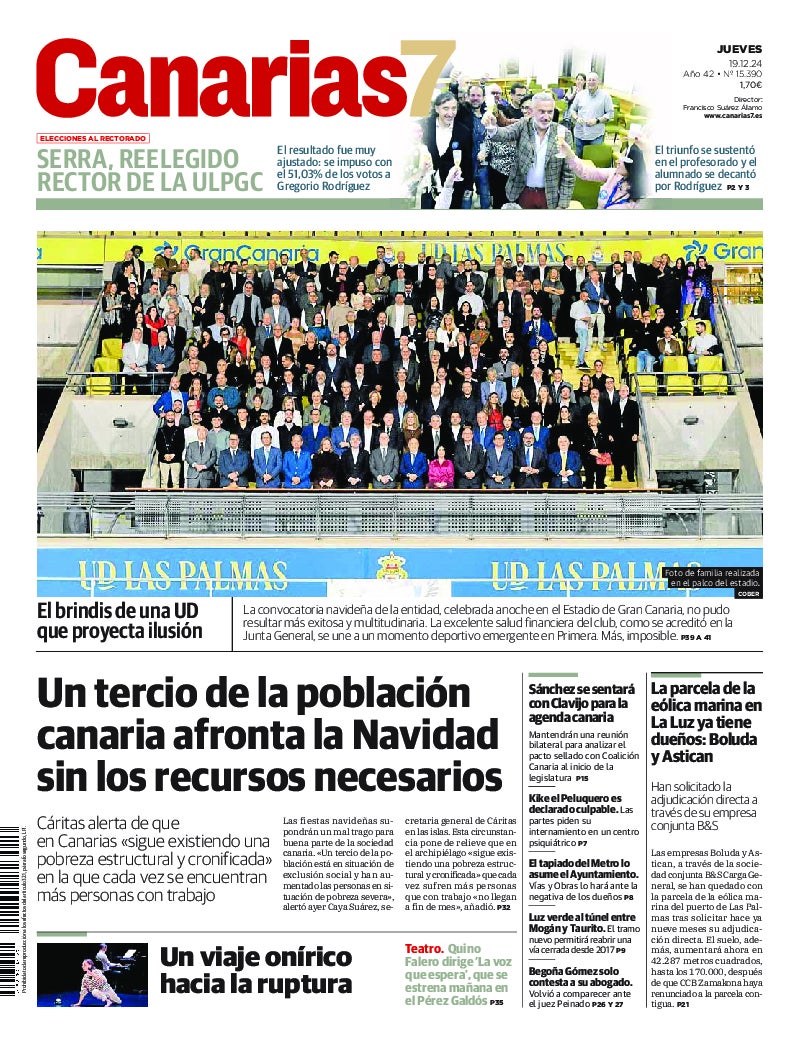 Portada Canarias7 19-12-2024