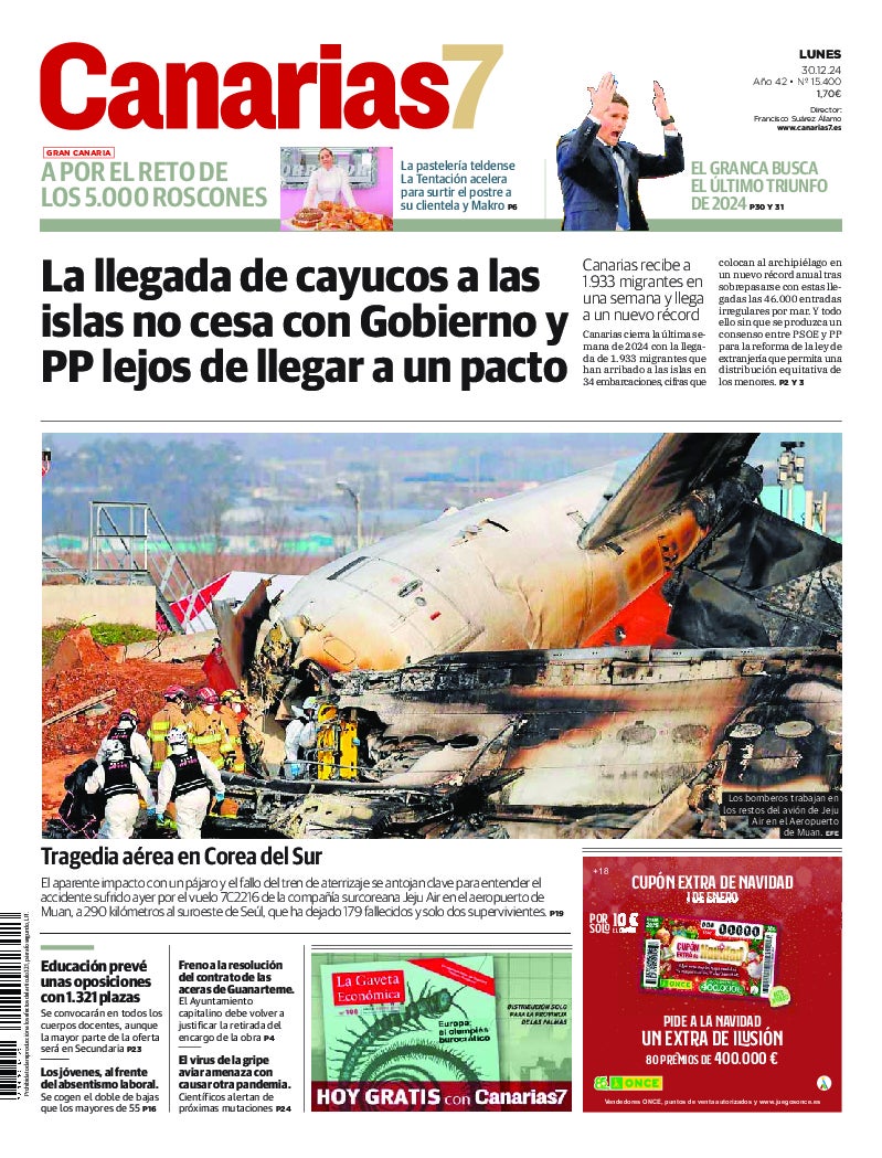 Portada Canarias7 30-12-2024