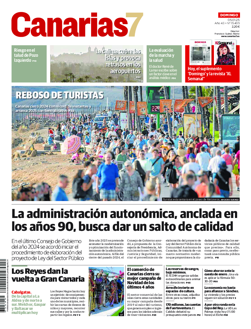 Portada Canarias7 05-01-2025