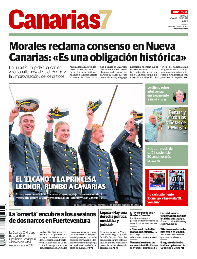 Portada Canarias7 12-01-2025