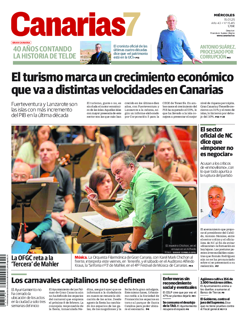 Portada Canarias7 15-01-2025