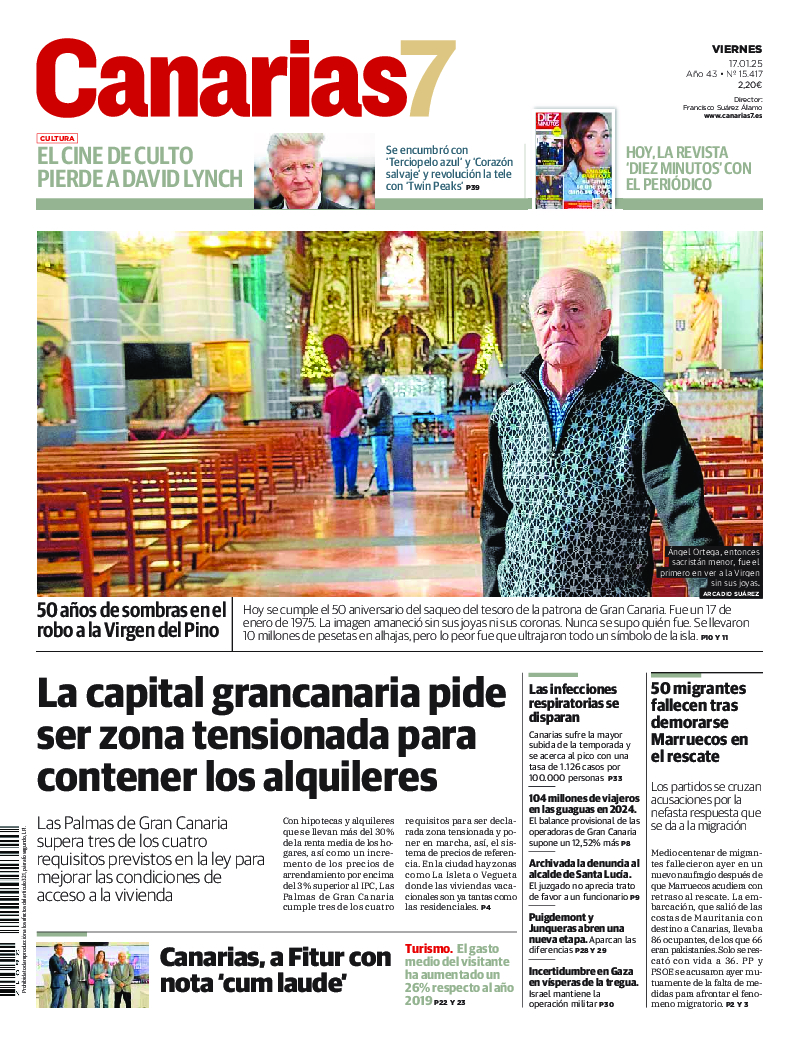 Portada Canarias7 17-01-2025