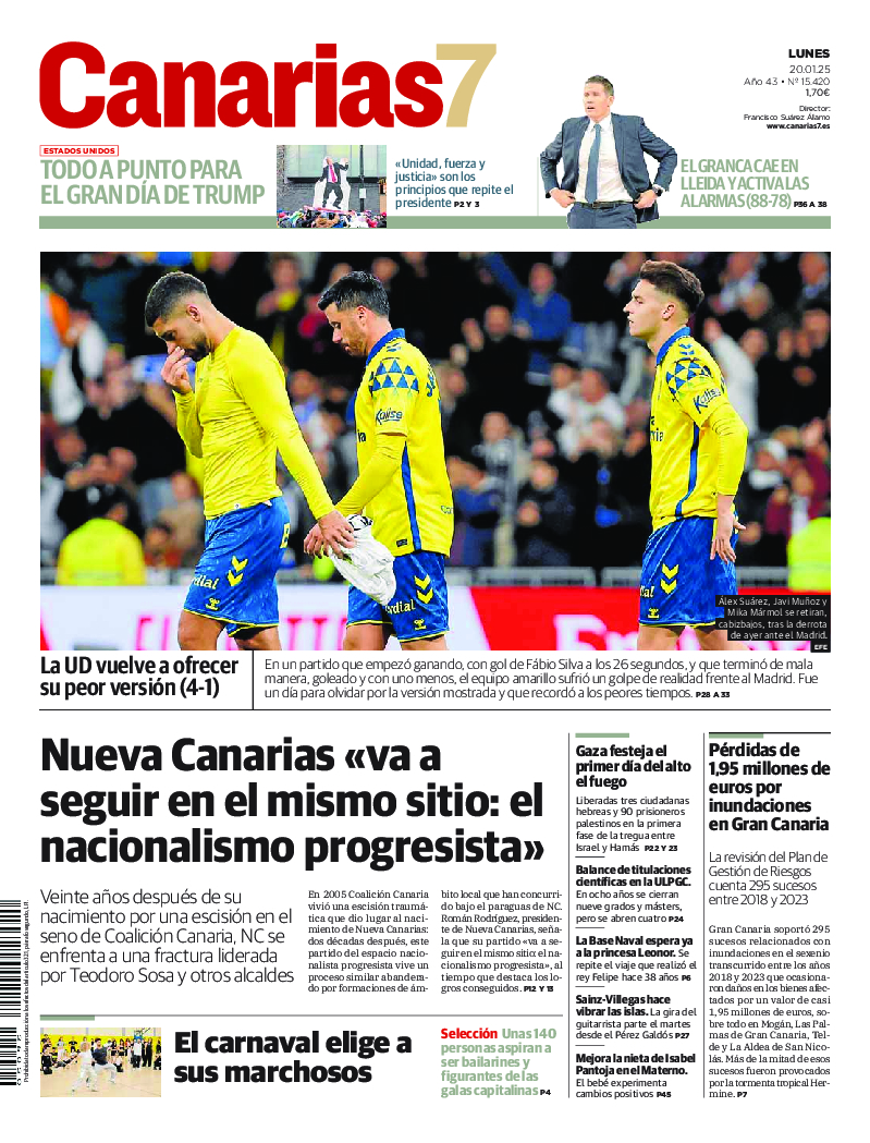 Portada Canarias7 20-01-2025
