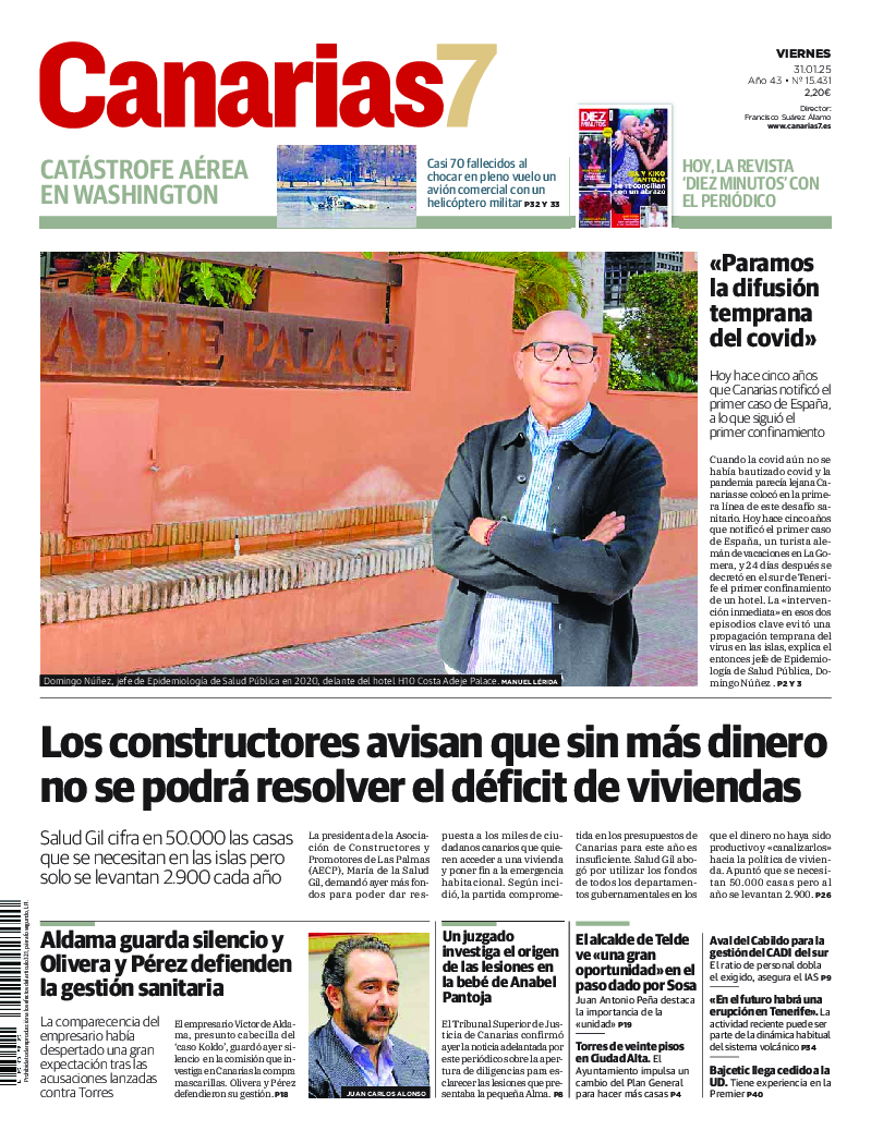Portada Canarias7 31-01-2025