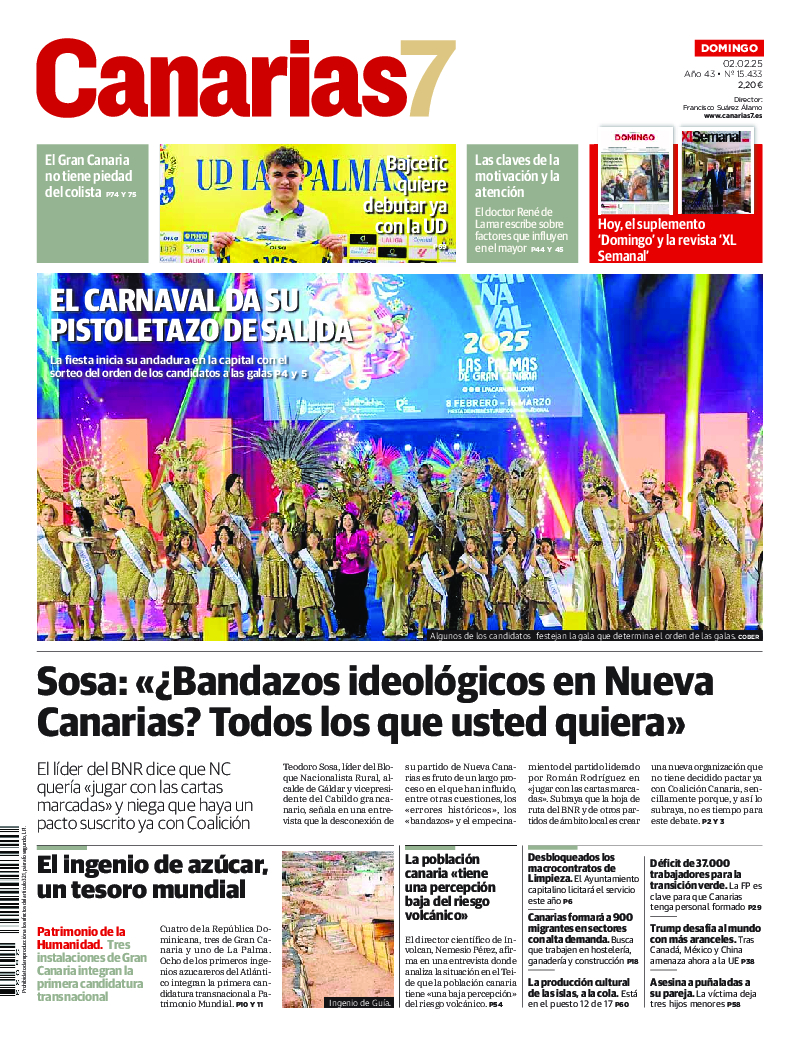 Portada Canarias7 02-02-2025