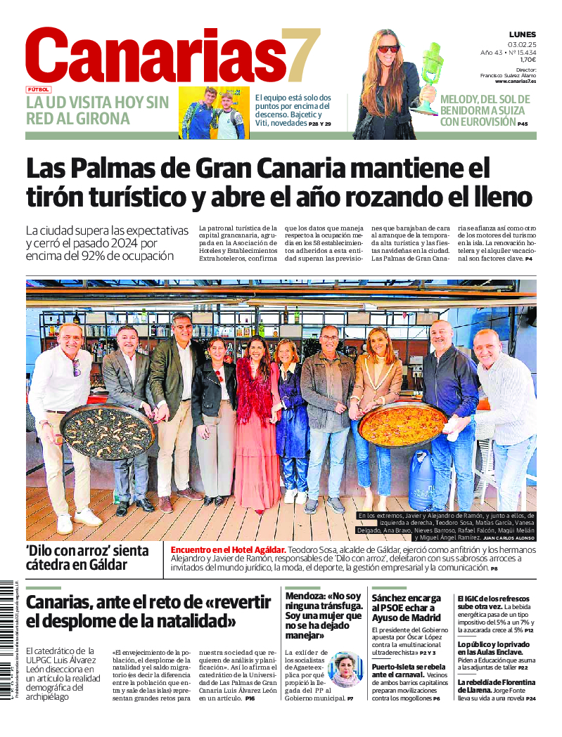 Portada Canarias7 03-02-2025