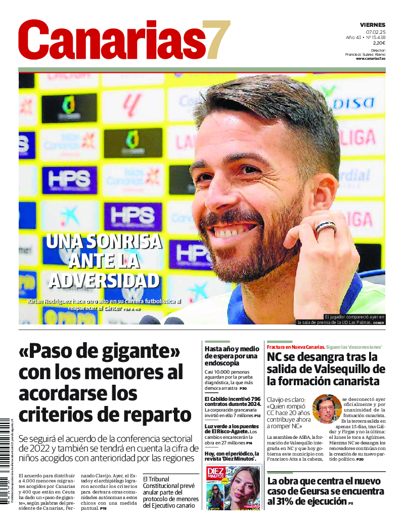 Portada Canarias7 07-02-2025
