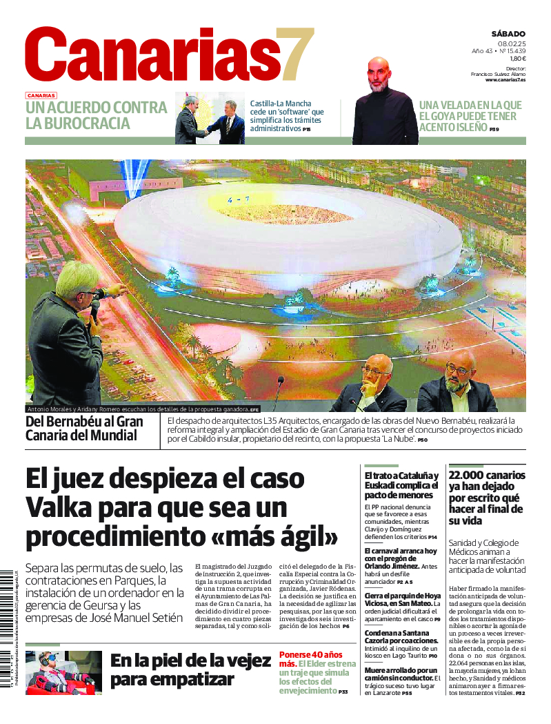 Portada Canarias7 08-02-2025